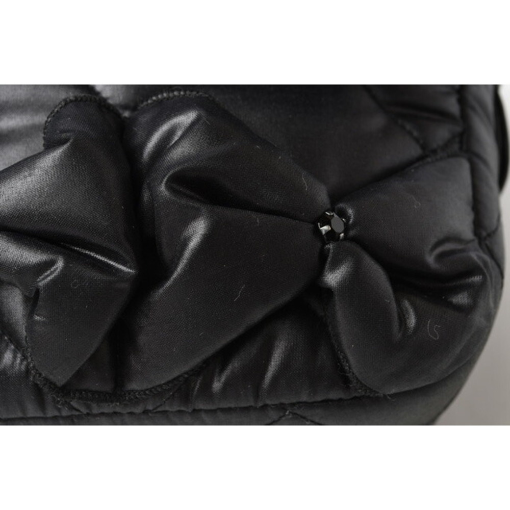 CHANEL Shoulder Bag Nylon Ribbon Black - Picture 5 of 14